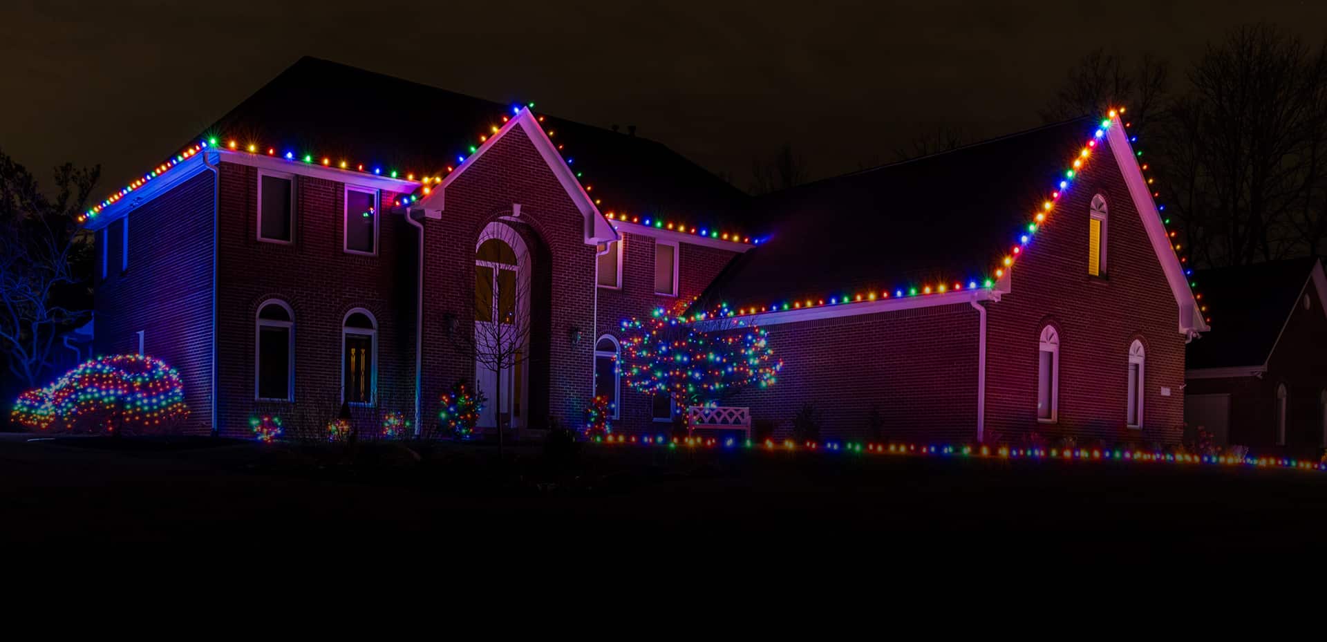 Holiday lighting services in Fishers, IN