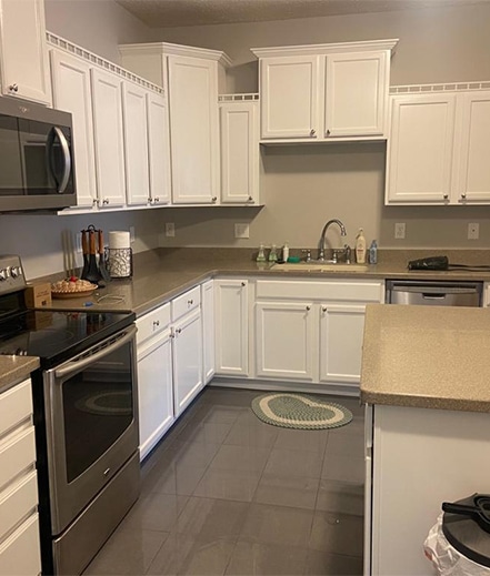 Residential cabinet painting services in Fishers, IN