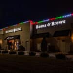 Outdoor commercial Christmas light services in Fishers, IN