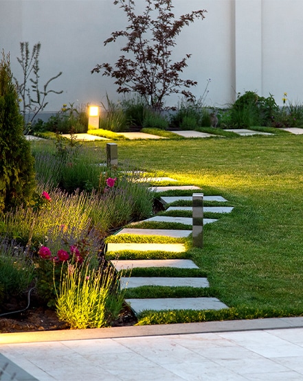 Professional landscape lighting services in Fishers, IN