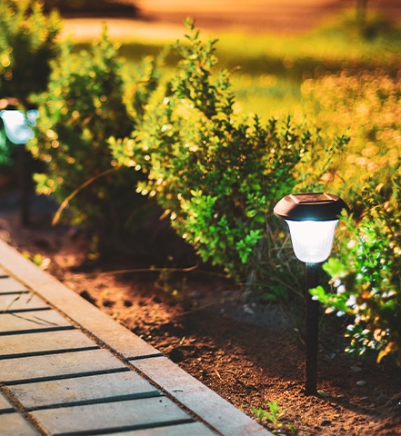 Commercial pathway lights in Fishers, IN