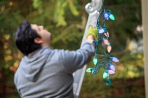 Professional holiday light installation